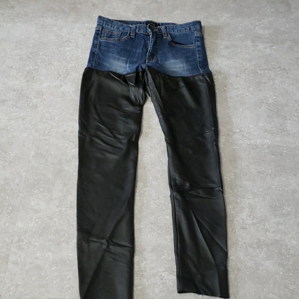 Unique Skinny leather Jean